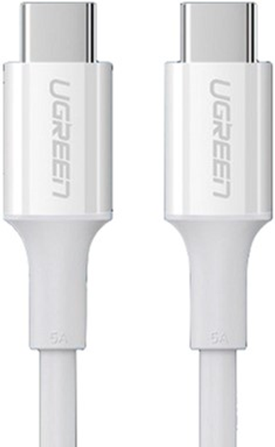 Kabel Ugreen US300 Charging Cable 100 W USB Type-C to USB Type-C 5 A 2 m White (6957303865529) - obraz 1