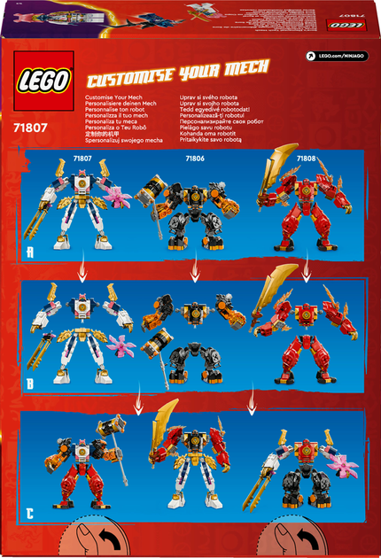 Конструктор LEGO NINJAGO Робот технічної стихії Сори 209 деталей (71807) - зображення 9