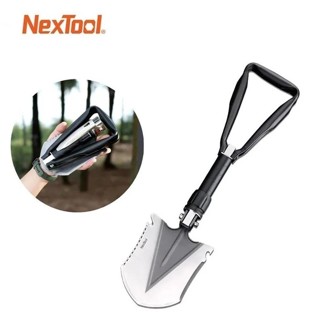 Многофункциональная саперная лопата Xiaomi NexTool Foldable mulitfunctional shovel NE2003 с чехлом - изображение 1