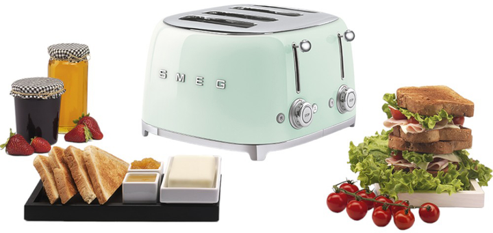 Toster Smeg 50' Style Pastel Green TSF03PGEU (8017709263386) - obraz 4