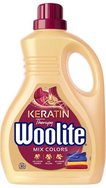 Płyn do prania Woolite Keratin Therapy Mix Colors do koloru z keratyną 1800 ml (5900627090444) - obraz 1