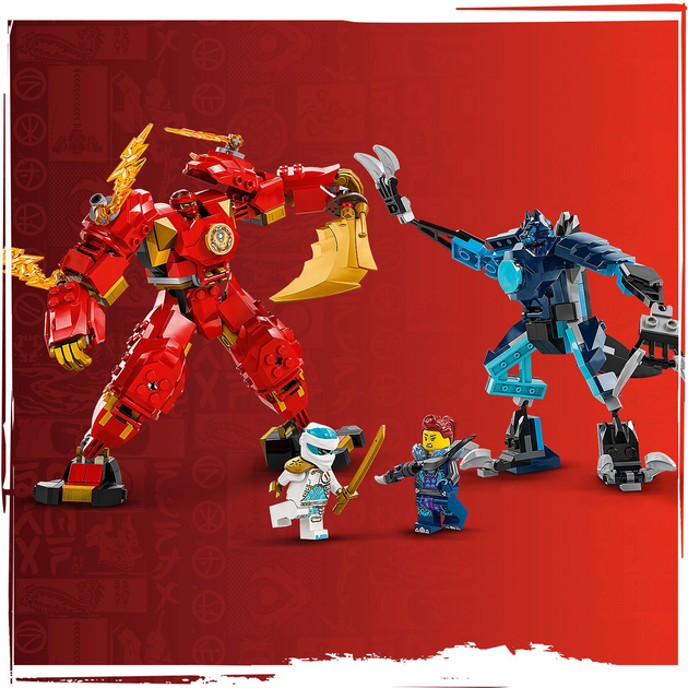 Zestaw klocków LEGO NINJAGO Mech żywiołu ognia Kaia 322 elementy (71808) - obraz 7
