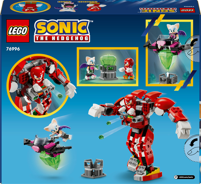 Zestaw klocków LEGO Sonic the Hedgehog Knuckles i mech-strażnik 276 elementów (76996) - obraz 8