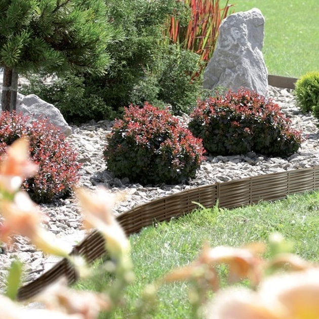 Бордюр садовый Flora Garden Border 3,9 м Серый (90237) IBWI-405U – фото ...