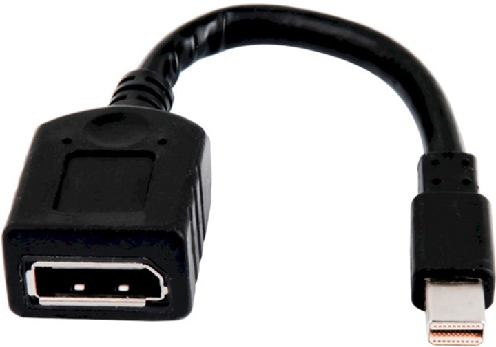 Adapter PNY mini DisplayPort - DisplayPort Black (3536403346607) - obraz 1