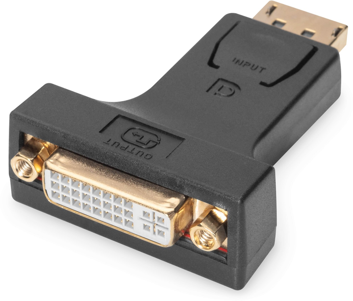 Адаптер Digitus DisplayPort FHD - DVI-I Black (4016032289722) - зображення 1