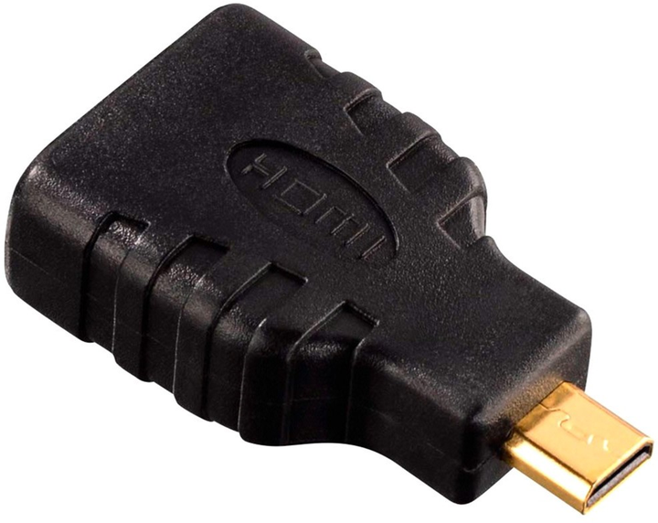 Adapter Hama HDMI - micro HDMI F/M Black (4007249398635) - obraz 2