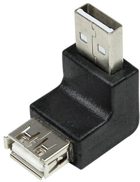 Адаптер LogiLink USB Type A - USB Type A Black (4052792001907) - зображення 1