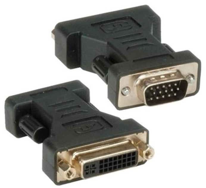 Adapter Techly DVI - VGA F/M Black (8057685304451) - obraz 2
