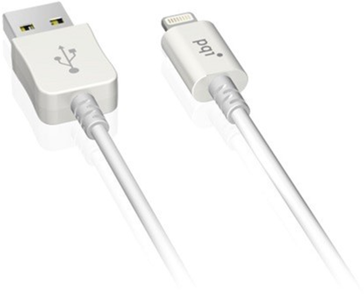 Kabel PQI USB Type-A - Lightning do iPhone/ iPad 1.8 m White (4716329679754) - obraz 2
