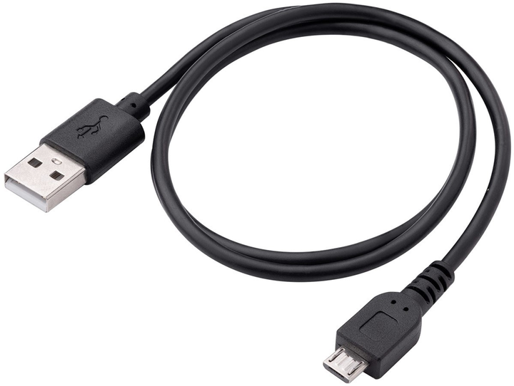 Kabel Akyga USB Type-A - micro-USB M/M 0.6 m Black (5901720130440) - obraz 1