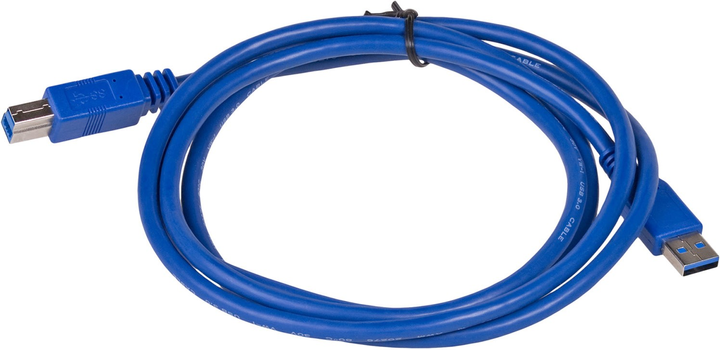 Kabel Akyga USB Type-A - USB Type-B M/M 1.8 m Blue (5901720131409) - obraz 1