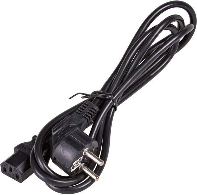 Kabel zasilający Akyga CEE 7/7 - IEC C13 10A 3 m Black (5901720130853) - obraz 2