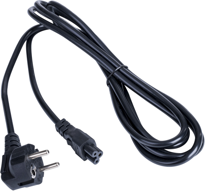 Kabel zasilający Akyga CEE 7/7 - IEC C5 3 m Black (5901720137012) - obraz 1