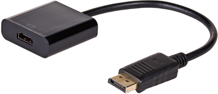 Kabel adapter Akyga HDMI - DisplayPort F/M 0.15 m Black (5901720130624) - obraz 1