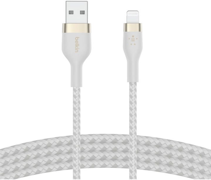 Kabel Belkin Lightning - USB Type-A M/M 2 m White (745883832422) - obraz 2