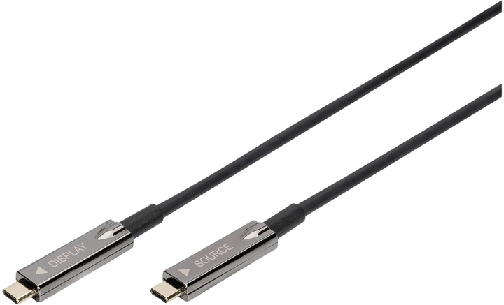 Kabel Digitus USB Type-C - USB Type-C M/M 15 m Black (4016032482628) - obraz 1