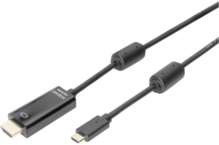 Kabel adapter Digitus USB Type-C - HDMI M/M 5 m Black (4016032451327) - obraz 2