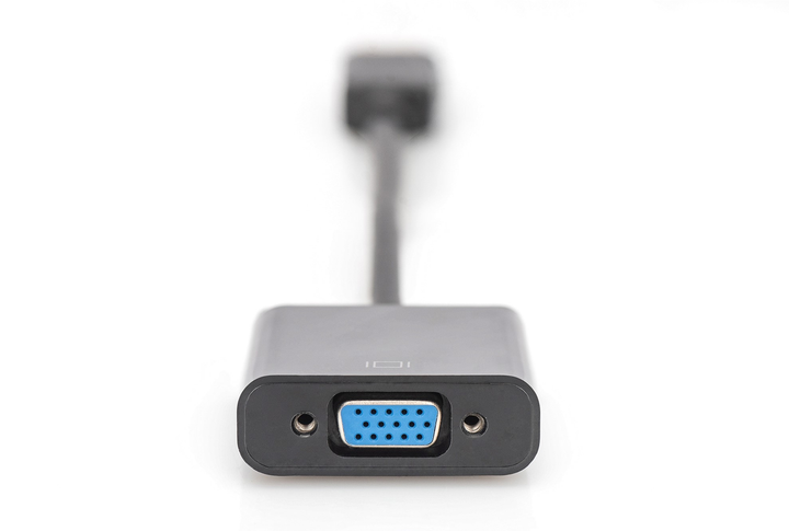 Kabel adapter Digitus DisplayPort - DSUB15 M/F 0.15 m Black (4016032289289) - obraz 4