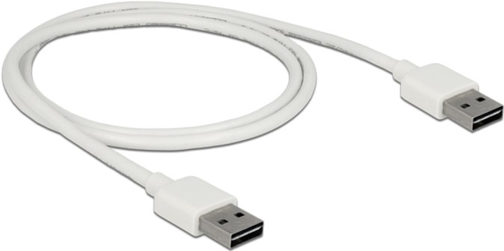 Кабель Delock USB A- USB Type-A M/M 0.5 м White (4043619851928) - зображення 1