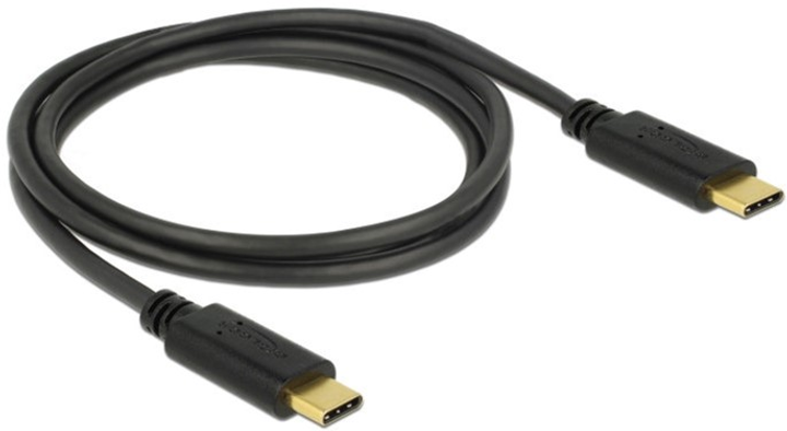 Кабель Delock USB Type-C - USB Type-C M/M 1 м Black (4043619833238) - зображення 1