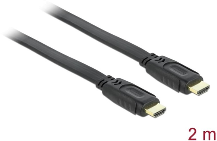 Kabel Delock HDMI M/M 2 m Black (4043619826704) - obraz 1