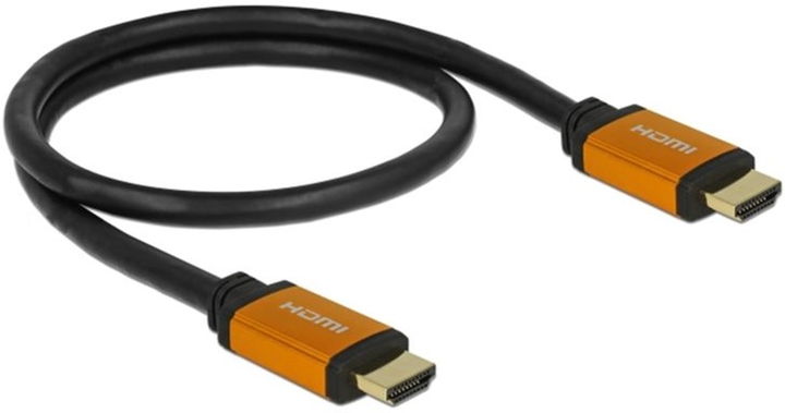 Kabel Delock HDMI M/M 0.5 m Black (4043619857265) - obraz 2