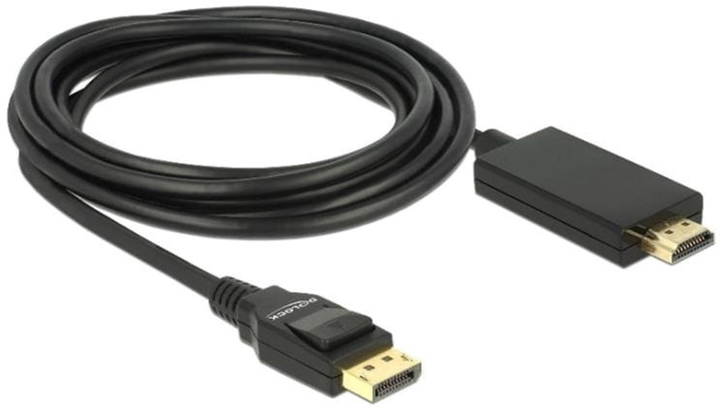 Кабель адаптер Delock DisplayPort - HDMI M/M 3 м Black (4043619853182) - зображення 2
