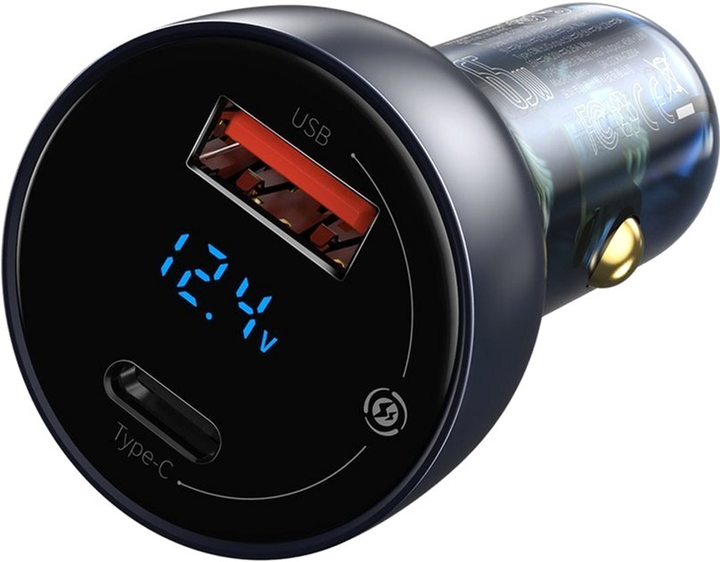 Ładowarka samochodowa Baseus Particular Digital Display QC+PPS Dual Quick Charger Car Charger 65 W (TZCCKX-0G) - obraz 4
