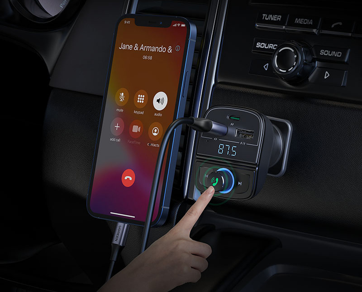 Transmiter FM Ugreen CD229 Bluetooth Car Charger (6957303889105) - obraz 5