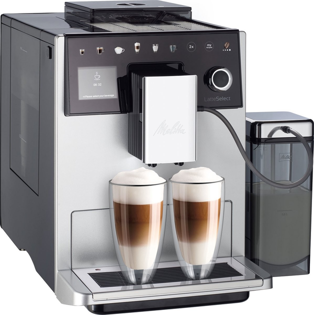 Кавомашина Melitta LatteSelect F63/0-201 сріблясто-чорна - зображення 4