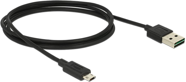 Кабель Delock USB Type-A - micro-USB M/M 1 м Black (4043619838448) - зображення 1
