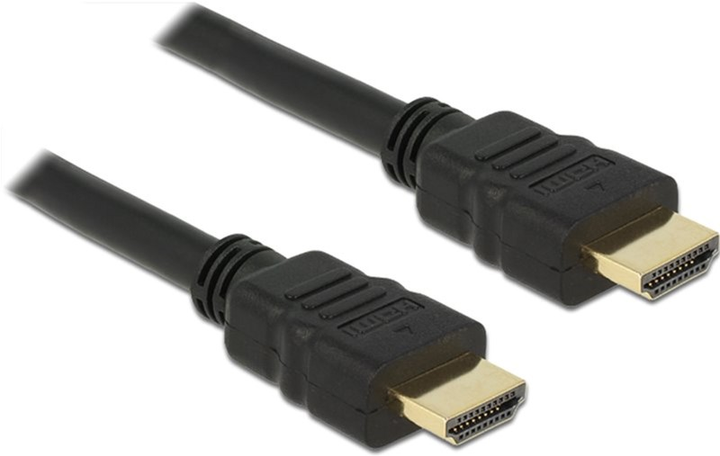 Kabel Delock HDMI A - HDMI A M/M 0.25 m Black (4043619833528) - obraz 2