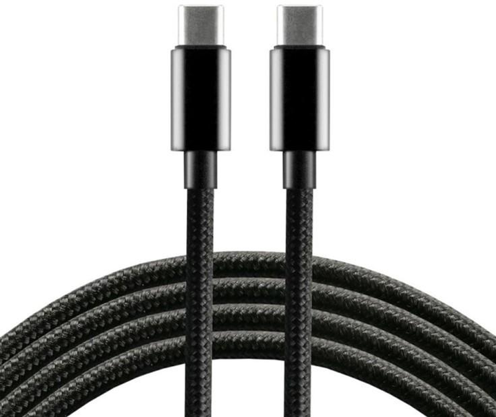 Kabel Everactive USB Type-C - USB Type-C M/M 2 m Black (5903205771780) - obraz 1