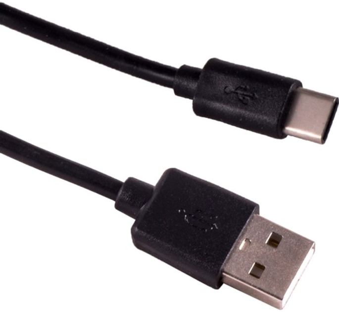 Kabel Esperanza USB Type-A - USB Type-C M/M 2 m Black (5901299948477) - obraz 1