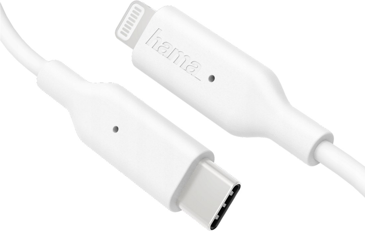 Kabel Hama Data Lightning - USB Type-C M/M 1 m White (4047443407603) - obraz 2