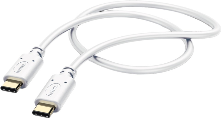 Kabel Hama USB Type-C -USB Type-C M/M 0.2 m White (4047443412355) - obraz 1