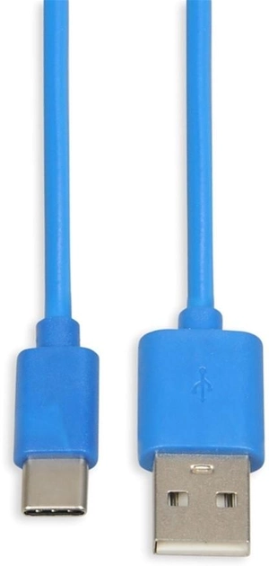 Kabel iBOX USB Type-A - USB Type-C M/M 1 m Blue (5901443055730) - obraz 2