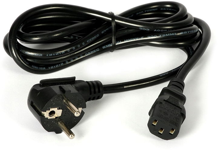 Kabel zasilający iBOX CEE7/4 - IEC C5 M/M 1.5 m Black (5901443050872) - obraz 2