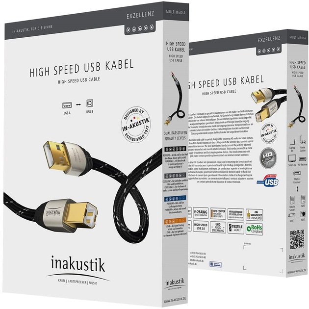 Кабель Impuls-PC USB Type-A - USB Type-B M/M 1.8 м Black (4260201959583) - зображення 2