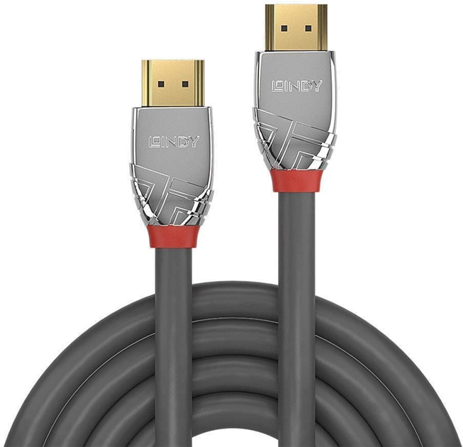 Кабель Lindy High Speed HDMI 2.0 M/M 2 м Gray (4002888378727) - зображення 2