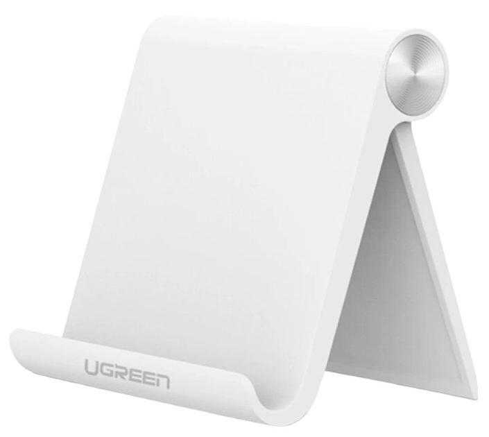 Podstawka pod telefon Ugreen LP106 Adjustable Portable Stand Multi-Angle White (6957303832859) - obraz 1