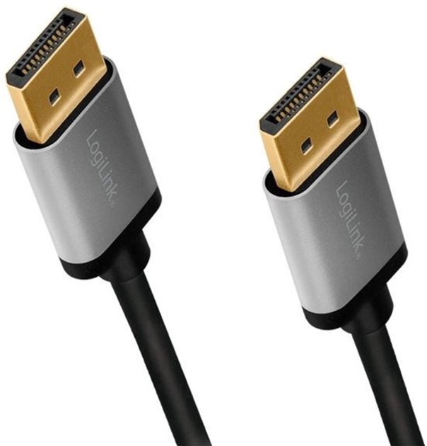Kabel LogiLink DisplayPort 1.2 M/M 3 m Black/Silver (4052792062045) - obraz 1