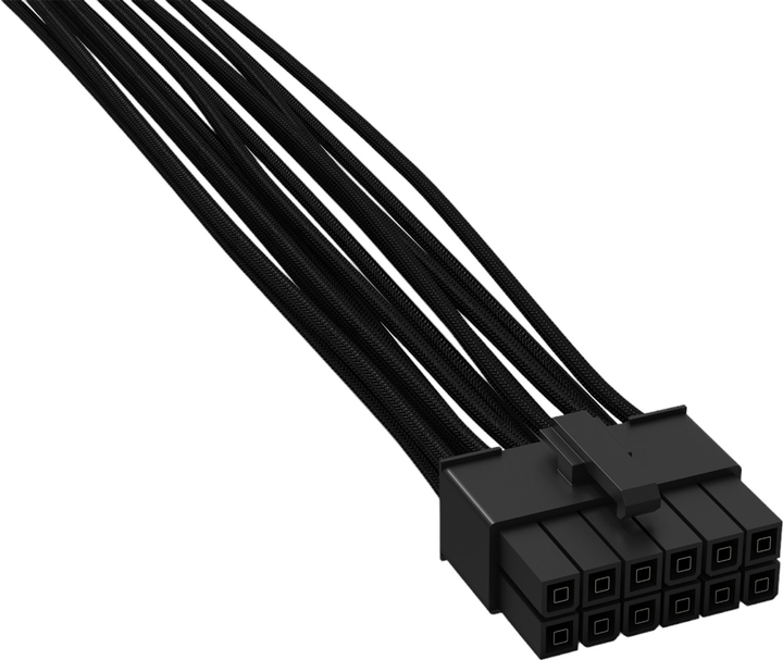 Кабель Be Quiet 2 x PCIe 6+2 - PSU M/M 0.6 м Black (4260052186442) - зображення 1