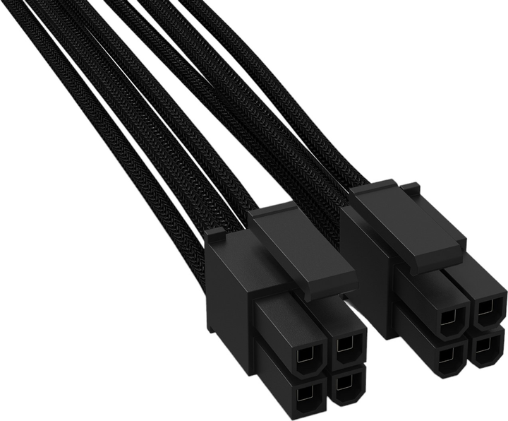 Kabel Be Quiet P4+4 - PSU M/M 0.45 m Black (4260052186411) - obraz 1