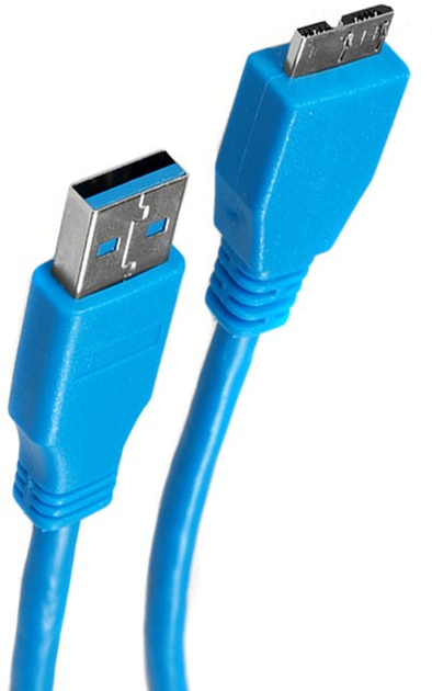 Kabel Maclean USB Type-A 3.0 - micro-USB 3.0 0.5 m Blue (5902211101420) - obraz 2