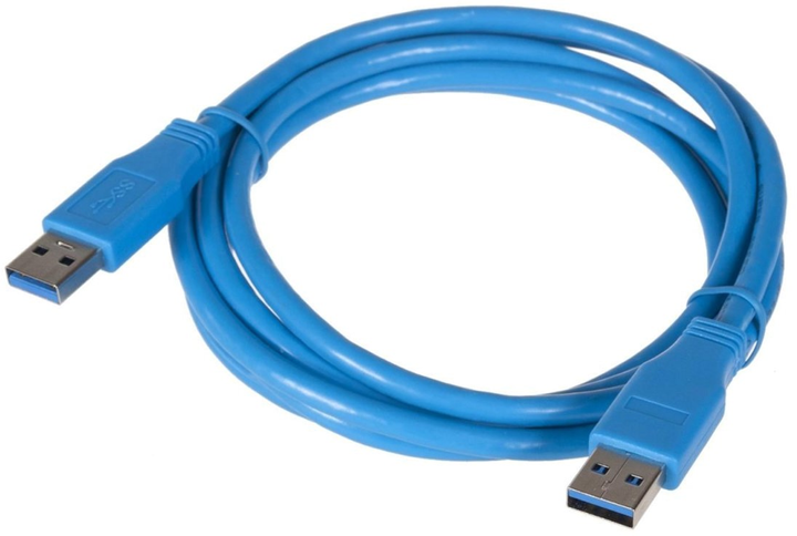 Кабель Maclean USB Type-A 3.0 - USB Type-A 3.0 1.8 м Blue (5902211105275) - зображення 2