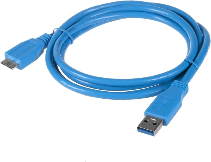 Кабель Maclean USB Type-A - micro-USB 0.5 м Blue (5902211105312) - зображення 2