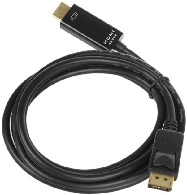 Kabel adapter Maclean Display Port - HDMI 1.8 m Black (5902211118794) - obraz 2