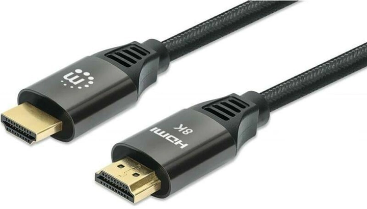 Kabel Manhattan HDMI 2.1 M/M 1 m Black (766623355933) - obraz 1